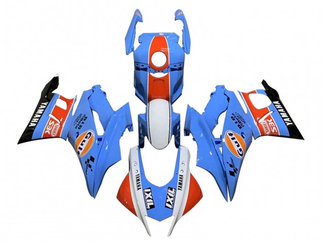 2022-2024 Yamaha YZF R3/R25 Motorcycle Fairings - Blue Orange White Gulf Australia