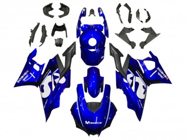 2022-2024 Yamaha YZF R3/R25 Motorcycle Fairings - Blue White Black MoviStar ENEOS Australia