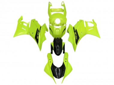 2022-2024 Yamaha YZF R3/R25 Motorcycle Fairings - Neon Green Glossy Black Australia