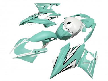 2022-2024 Yamaha YZF R3/R25 Motorcycle Fairings - Light Green White Black Stripe Australia