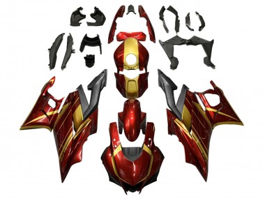 2022-2024 Yamaha YZF R3/R25 Motorcycle Fairings - Red Gold Matte Black Australia