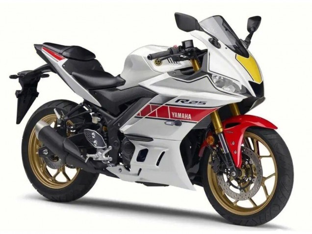 2022-2024 Yamaha YZF R3/R25 Motorcycle Fairing - White Red Black Australia