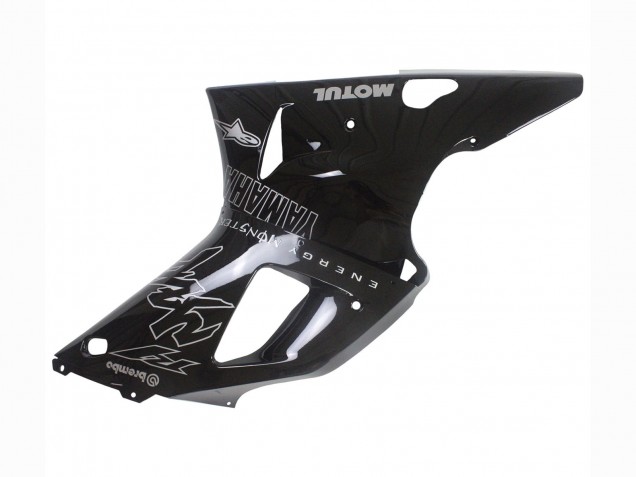 2000-2001 Yamaha YZF 1000 R1 Motorcycle Fairings - Glossy Black White Monster Motul Australia