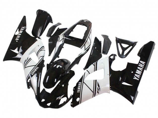 2000-2001 Yamaha YZF 1000 R1 Motorcycle Fairings - White Black Australia