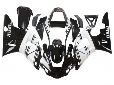 2000-2001 Yamaha YZF 1000 R1 Motorcycle Fairings - White Black Australia