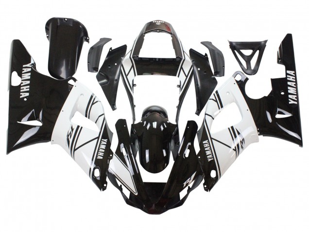 2000-2001 Yamaha YZF 1000 R1 Motorcycle Fairings - White Black Australia
