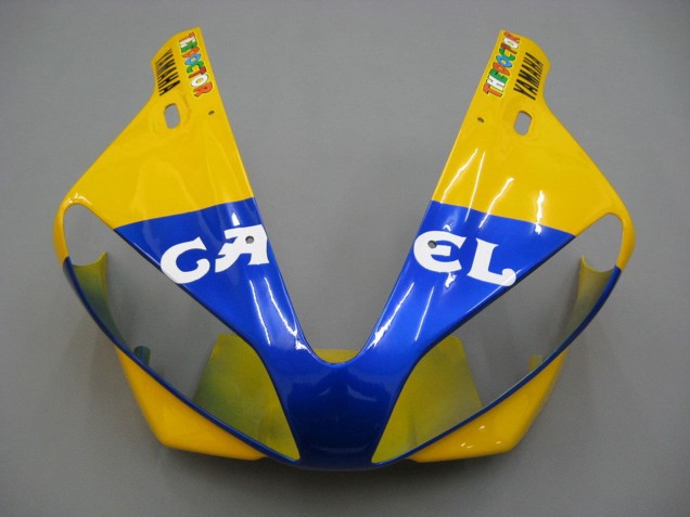 2000-2001 Yamaha YZF 1000 R1 Motorcycle Fairings - White Yellow Blue Motul Camel Australia