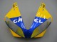 2000-2001 Yamaha YZF 1000 R1 Motorcycle Fairings - White Yellow Blue Motul Camel Australia