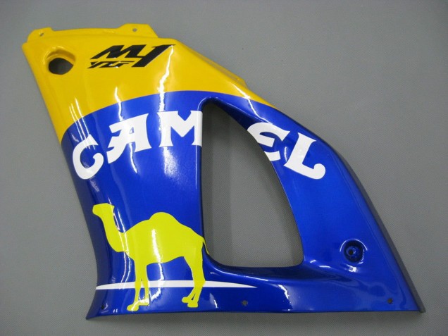 2000-2001 Yamaha YZF 1000 R1 Motorcycle Fairings - White Yellow Blue Motul Camel Australia