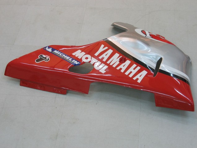 2000-2001 Yamaha YZF 1000 R1 Motorcycle Fairings - Silver Red Fortuna Motul Australia