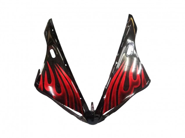 2004-2006 Yamaha YZF 1000 R1 Motorcycle Fairings - Glossy Black Red Flame Australia
