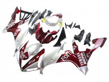2004-2006 Yamaha YZF 1000 R1 Motorcycle Fairings - Silver Red Fortuna Motul Australia