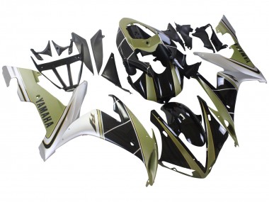 2004-2006 Yamaha YZF 1000 R1 Motorcycle Fairings - Light Gold White Glossy Black Australia