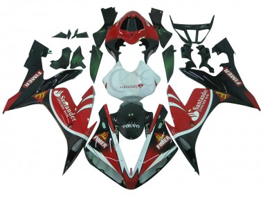 2004-2006 Yamaha YZF 1000 R1 Motorcycle Fairings - Red White Black Green Volvo Jika Fimer Santander Australia