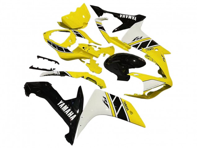 2007-2008 Yamaha YZF 1000 R1 Motorcycle Fairing - Yellow White Black Australia