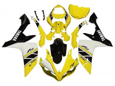 2007-2008 Yamaha YZF 1000 R1 Motorcycle Fairing - Yellow White Black Australia