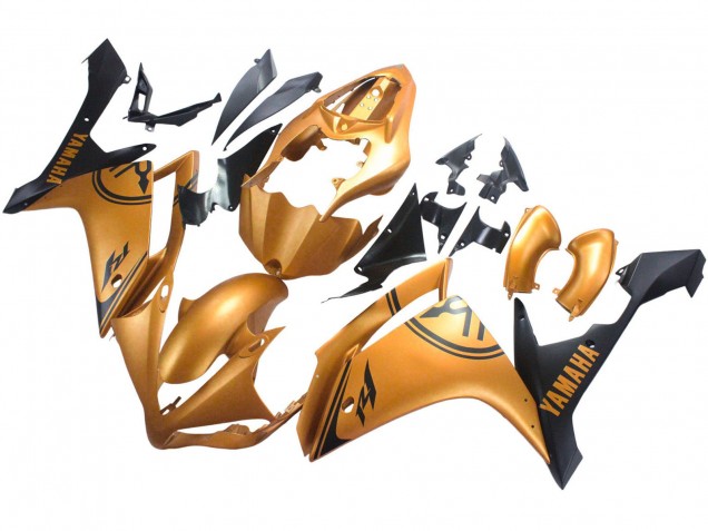 2007-2008 Yamaha YZF 1000 R1 Motorcycle Fairings - Gold Black Australia