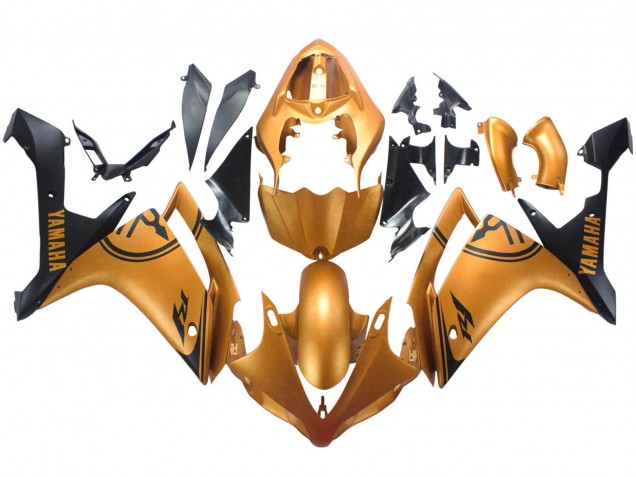 2007-2008 Yamaha YZF 1000 R1 Motorcycle Fairings - Gold Black Australia