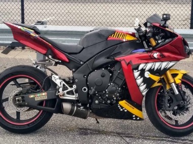 2009-2011 Yamaha YZF 1000 R1 Motorcycle Fairings - Red Yellow Black Shark 46 Australia