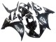 2009-2011 Yamaha YZF 1000 R1 Motorcycle Fairings - Glossy Black White Decal Australia