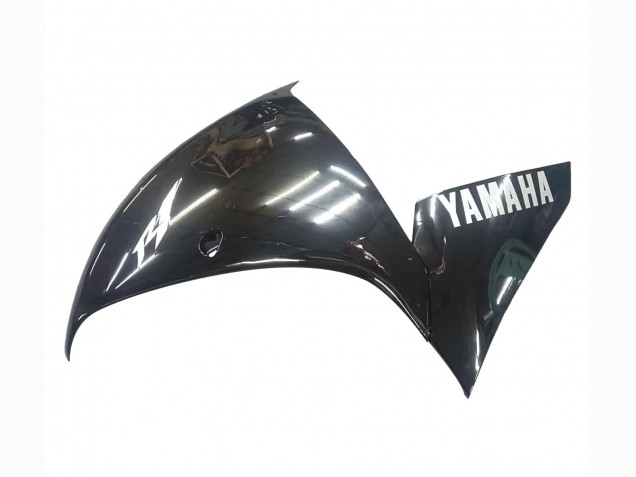 2009-2011 Yamaha YZF 1000 R1 Motorcycle Fairings - Glossy Black White Decal Australia