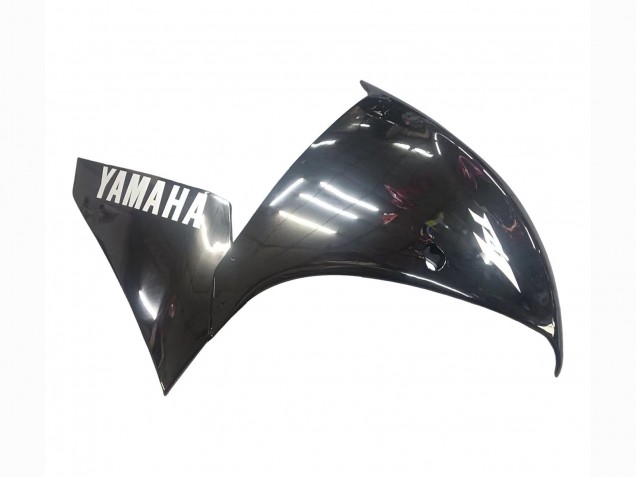 2009-2011 Yamaha YZF 1000 R1 Motorcycle Fairings - Glossy Black White Decal Australia