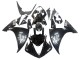 2009-2011 Yamaha YZF 1000 R1 Motorcycle Fairings - Glossy Black White Decal Australia