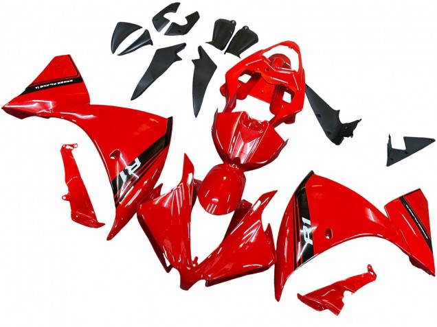 2012-2014 Yamaha YZF 1000 R1 Motorcycle Fairing - Red Glossy Black Australia