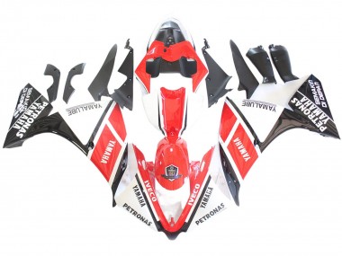2012-2014 Yamaha YZF 1000 R1 Motorcycle Fairings - White Red Glossy Black Petronas Australia