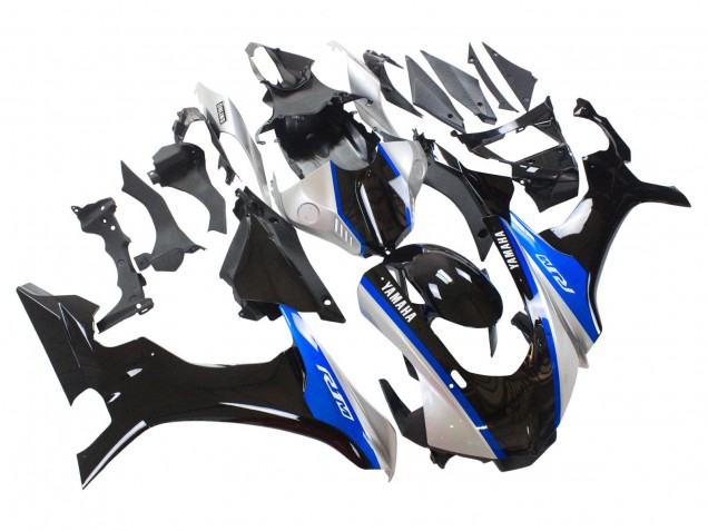 2015-2019 Yamaha YZF 1000 R1 Motorcycle Fairings - Silver Blue Glossy Black Australia