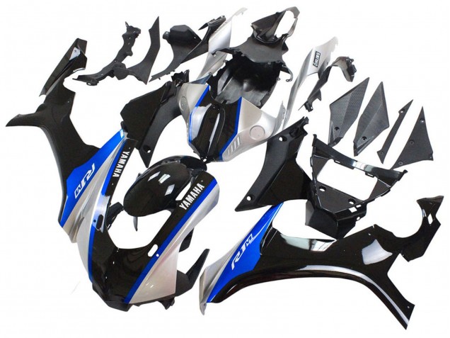 2015-2019 Yamaha YZF 1000 R1 Motorcycle Fairings - Silver Blue Glossy Black Australia