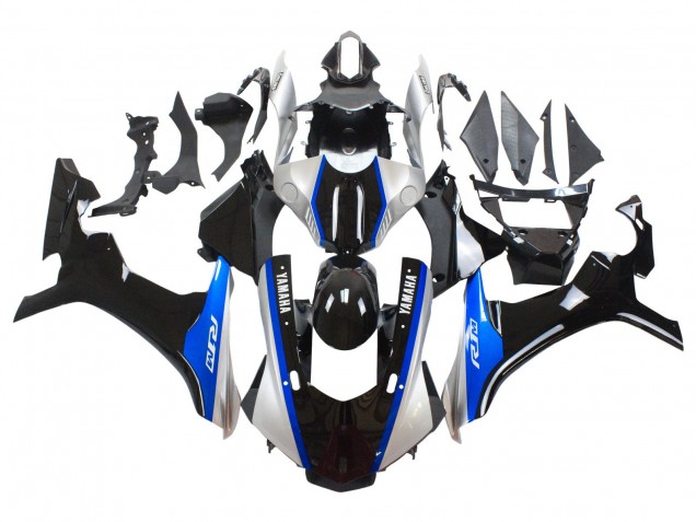 2015-2019 Yamaha YZF 1000 R1 Motorcycle Fairings - Silver Blue Glossy Black Australia