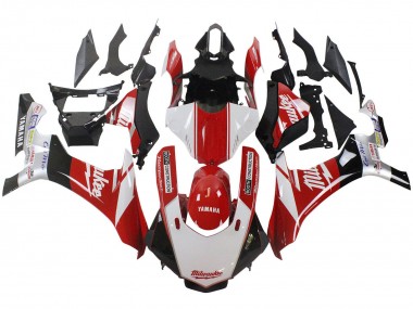 2015-2019 Yamaha YZF 1000 R1 Motorcycle Fairing - White Red Black Milwaukee Australia