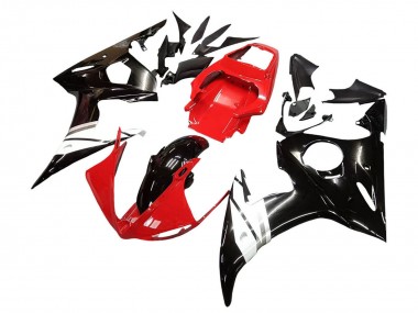 2006-2009 Yamaha YZF R6S Motorcycle Fairings - Red White Glossy Black Australia