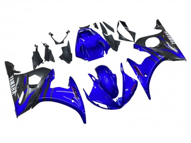 2006-2009 Yamaha YZF R6S Motorcycle Fairings - Blue Black Australia