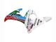2003-2004 Yamaha YZF R6 Motorcycle Fairings - White Blue Green Red Kastinee Dunlop Motul Australia