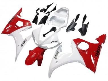 2006-2009 Yamaha YZF R6S Motorcycle Fairings - White Red Australia