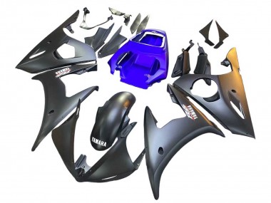 2006-2009 Yamaha YZF R6S Motorcycle Fairings - Blue Matte Black Australia