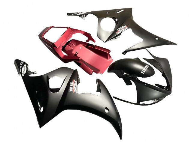 2006-2009 Yamaha YZF R6S Motorcycle Fairing - Red Matte Black Australia