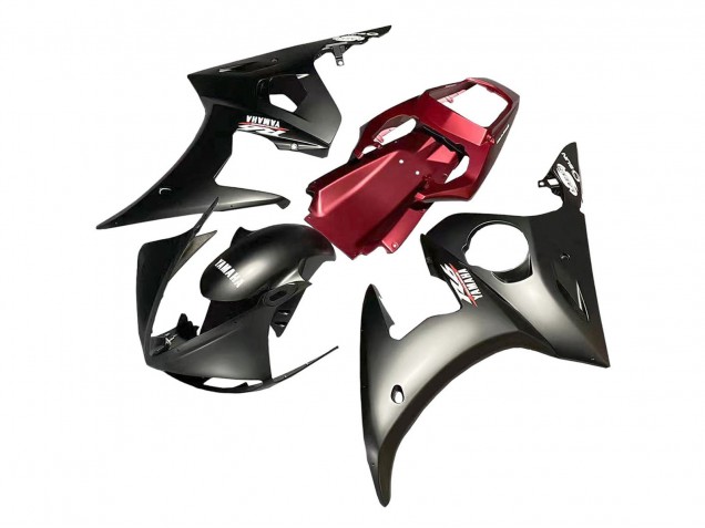 2006-2009 Yamaha YZF R6S Motorcycle Fairing - Red Matte Black Australia