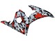 2003-2004 Yamaha YZF R6 Motorcycle Fairings - Black Red Grey Camouflage Australia