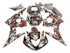 2006-2009 Yamaha YZF R6S Motorcycle Fairings - Black Red Grey Camouflage Australia