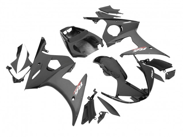 2006-2009 Yamaha YZF R6S Motorcycle Fairings - Glossy Black Matte Black Australia