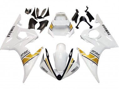 2006-2009 Yamaha YZF R6S Motorcycle Fairings - White Gold Australia