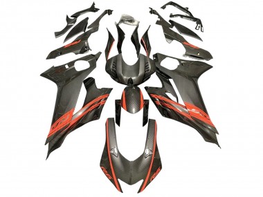 2017-2023 Yamaha YZF 600 R6 Motorcycle Fairings - Red Black Carbon Fiber Style Australia