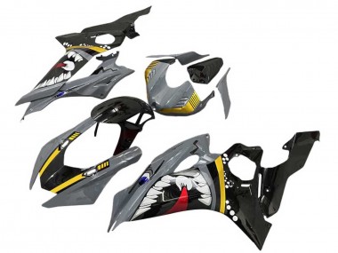 2017-2023 Yamaha YZF 600 R6 Motorcycle Fairings - Grey Yellow Glossy Black Shark Australia