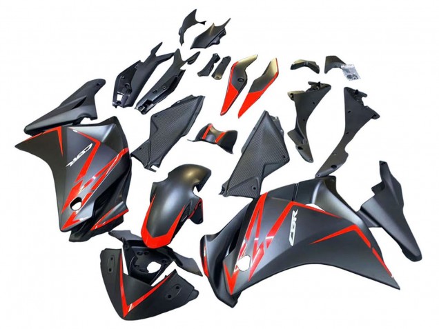 2011-2015 Honda CBR250RR Motorcycle Fairings - Matte Black Red Stripe Australia