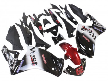 2011-2015 Honda CBR250RR Motorcycle Fairings - Glossy Black White West Red HRC 62 Australia