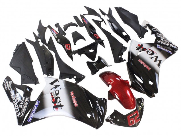 2011-2015 Honda CBR250RR Motorcycle Fairings - Glossy Black White West Red HRC 62 Australia