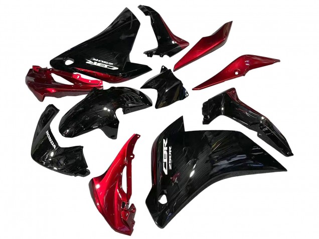 2011-2015 Honda CBR250RR Motorcycle Fairings - Glossy Black Red Australia